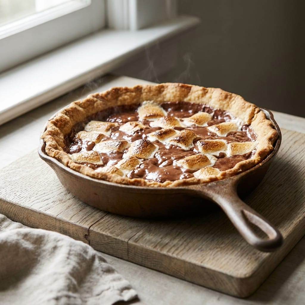 S'mores Campfire Pie Indoor