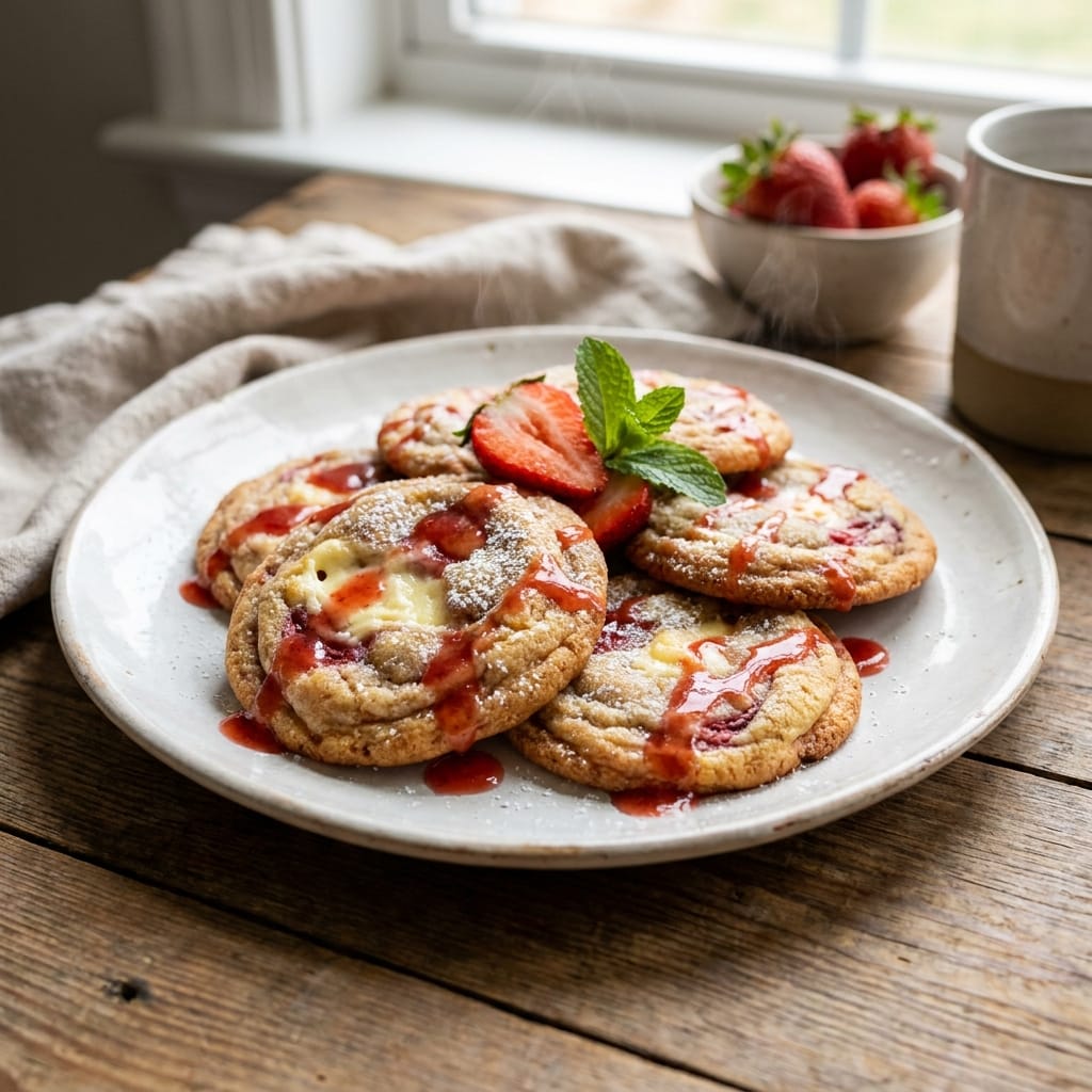 Strawberry Cheesecake Cookies