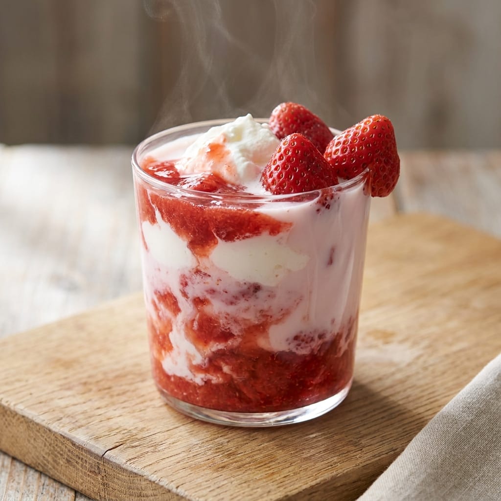 Strawberry Cream Sada Drink