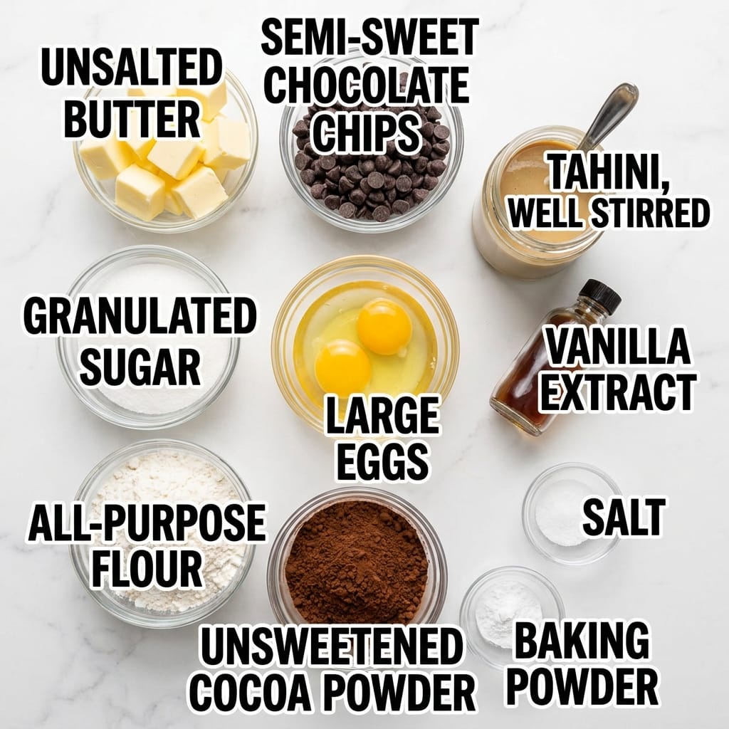 Tahini Brownie Ice Cream Sandwiches