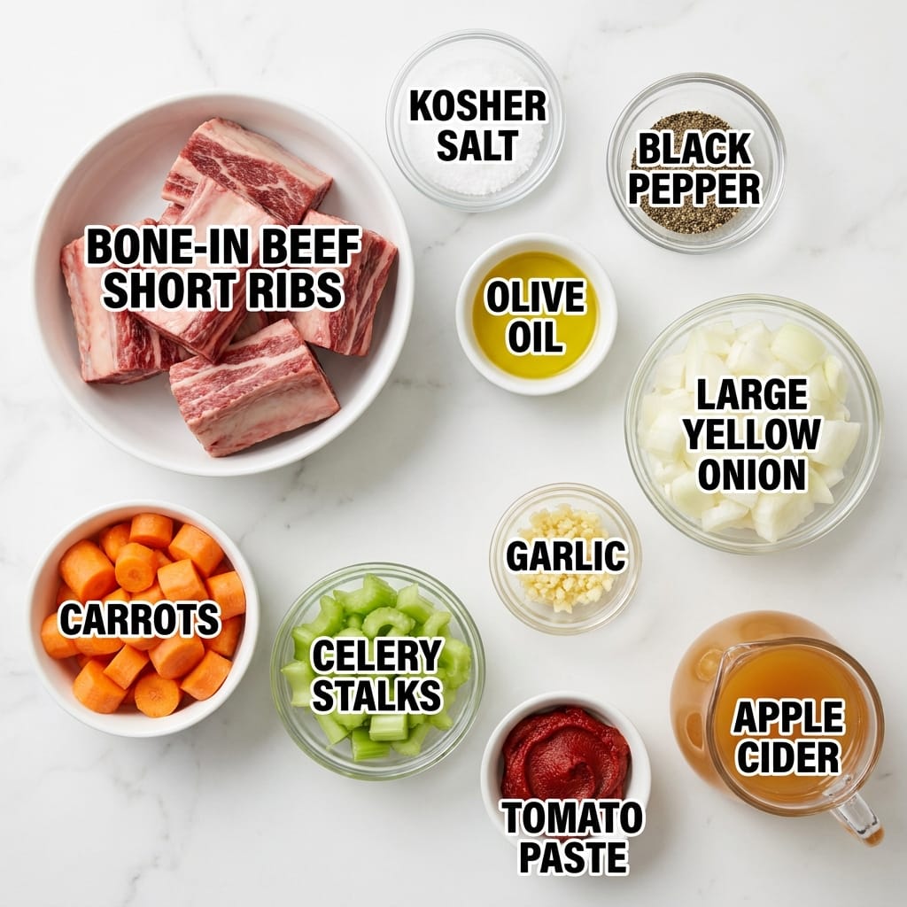 Tender Apple Cider-Braised Short Ribs: A Fall Flavor Sensation