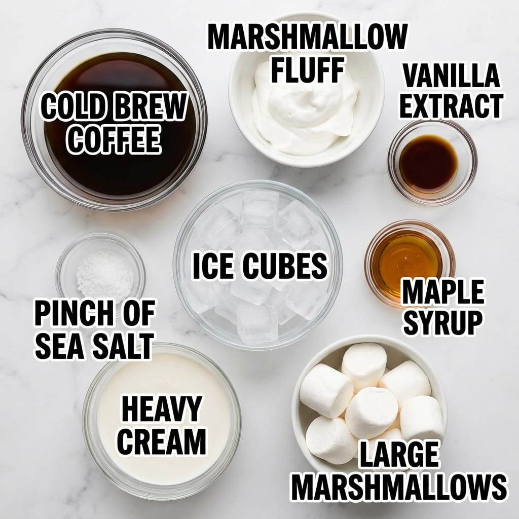 Toasted Marshmallow Cold Brew with Vanilla Foam