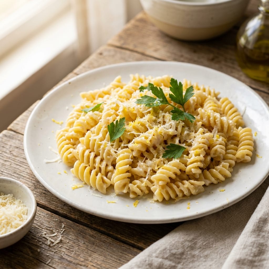 Zesty Creamy Lemon Parmesan Pasta Salad – A Gourmet Delight!