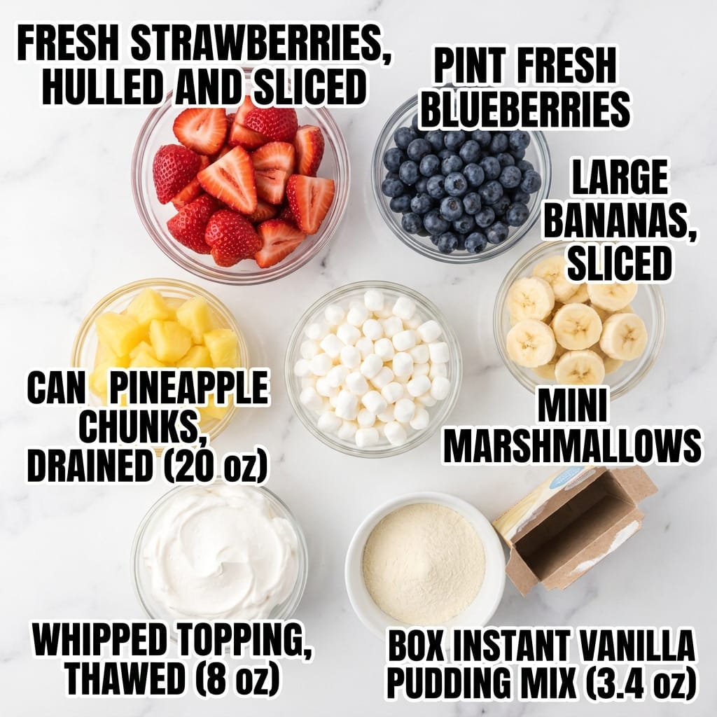 red white and blue fruit salad