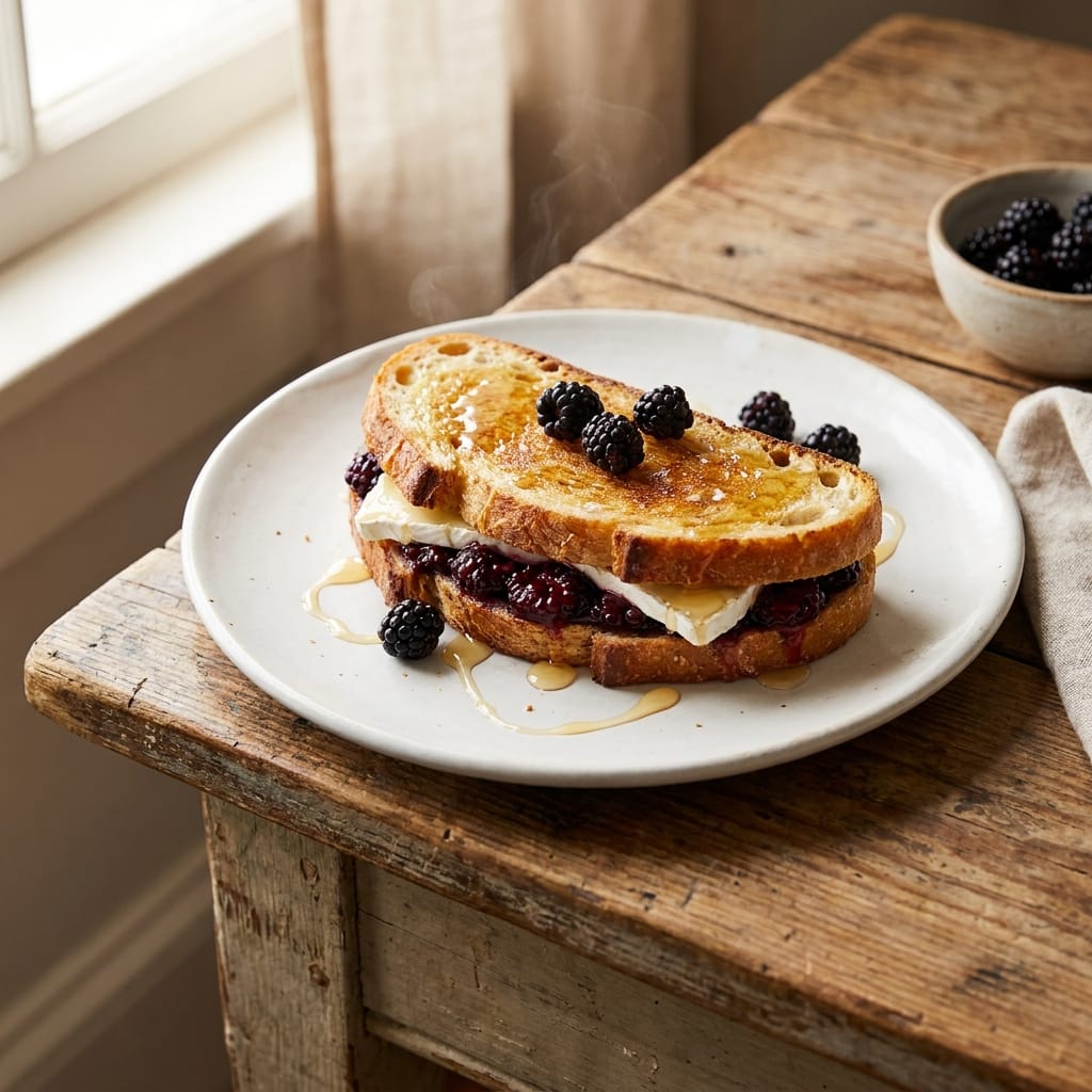 Easy Brie Blackberry Grilled Cheese - Perfect Lunch Ideas