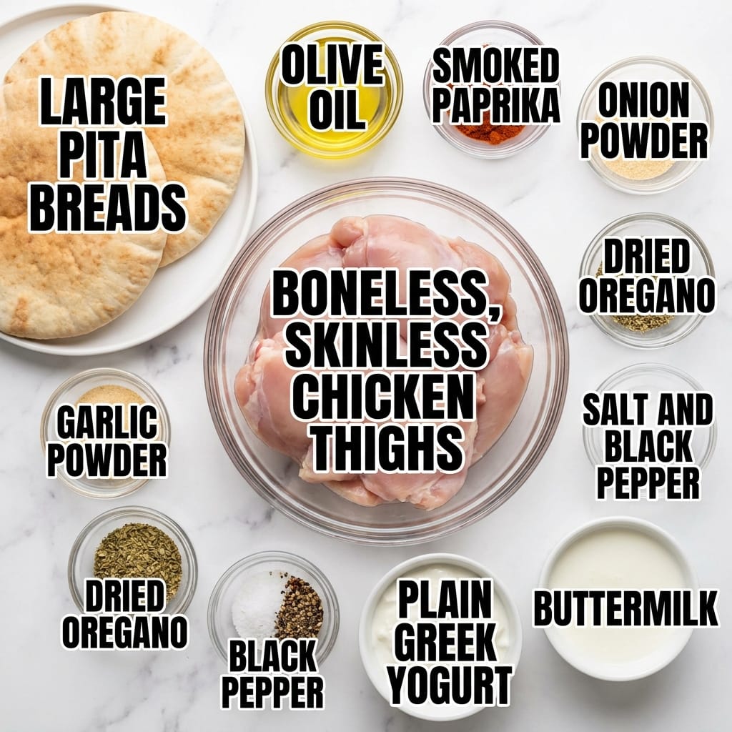 Flavor-Packed Sheet Pan Chicken Pitas with Zesty Herby Ranch Dressing