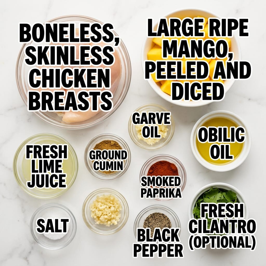 Mango-lim grilled chicken