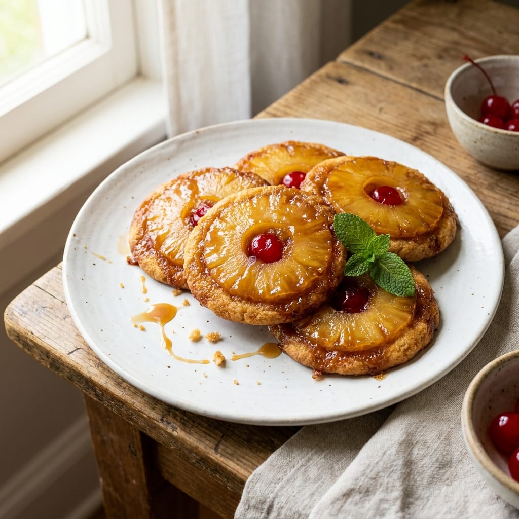 Pineapple Upside Down Sugar Cookies
