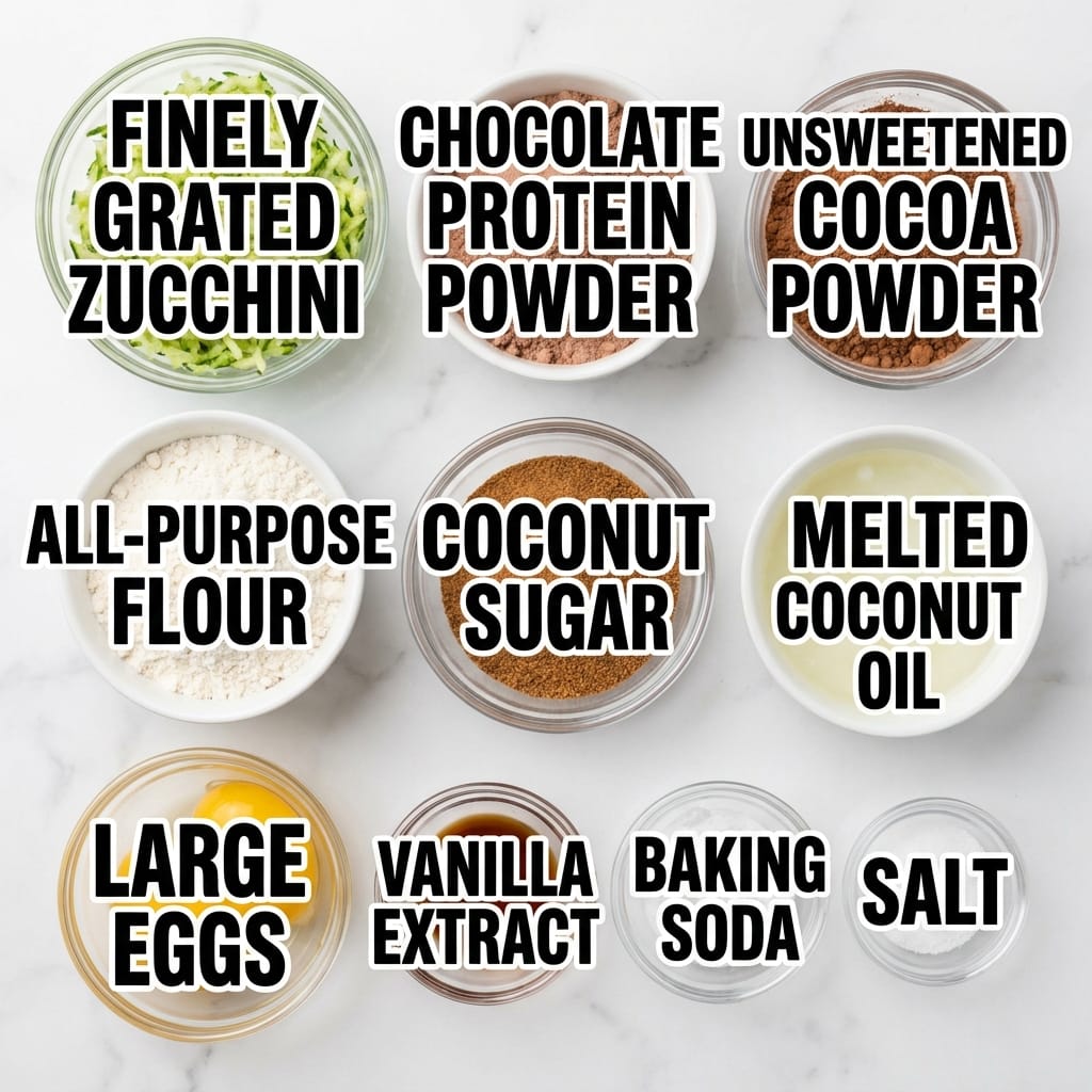 Protein Zucchini Brownies
