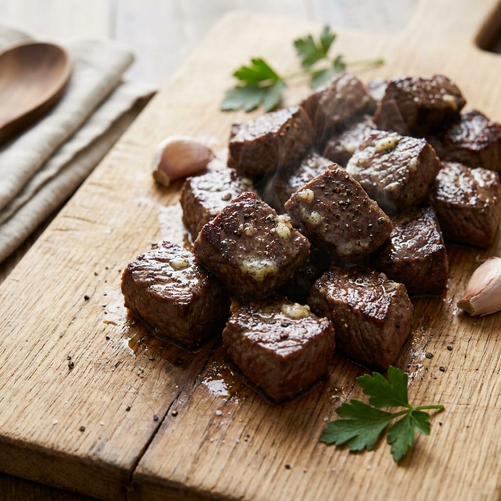 Quick Garlic Butter Steak Bites