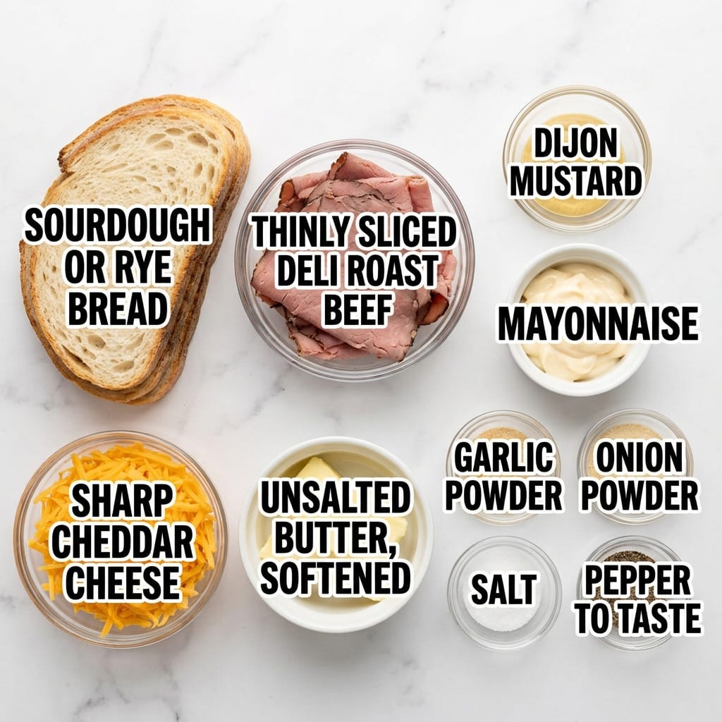 Savory Roast Beef & Cheddar Melt: A Comforting Sandwich Delight