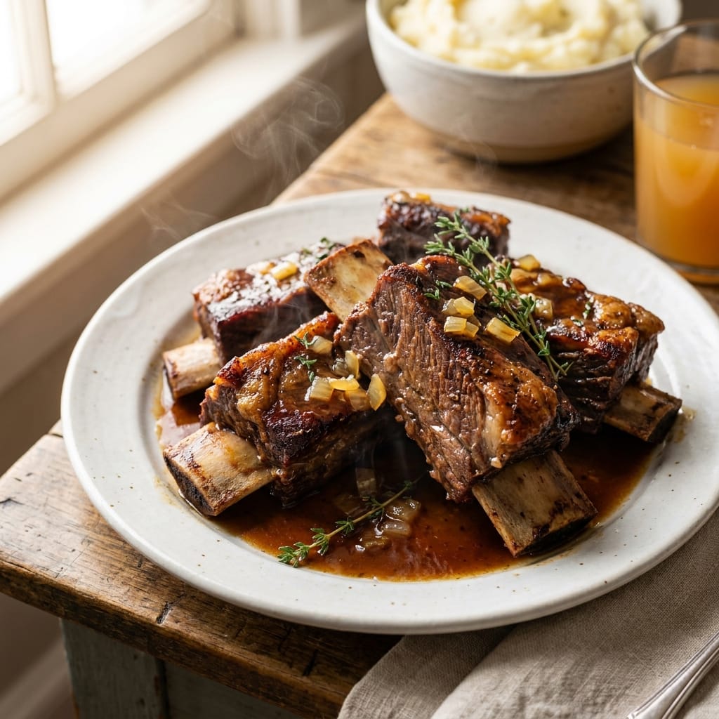 Tender Apple Cider-Braised Short Ribs: A Fall Flavor Sensation
