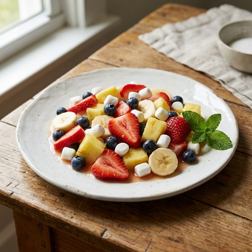 red white and blue fruit salad