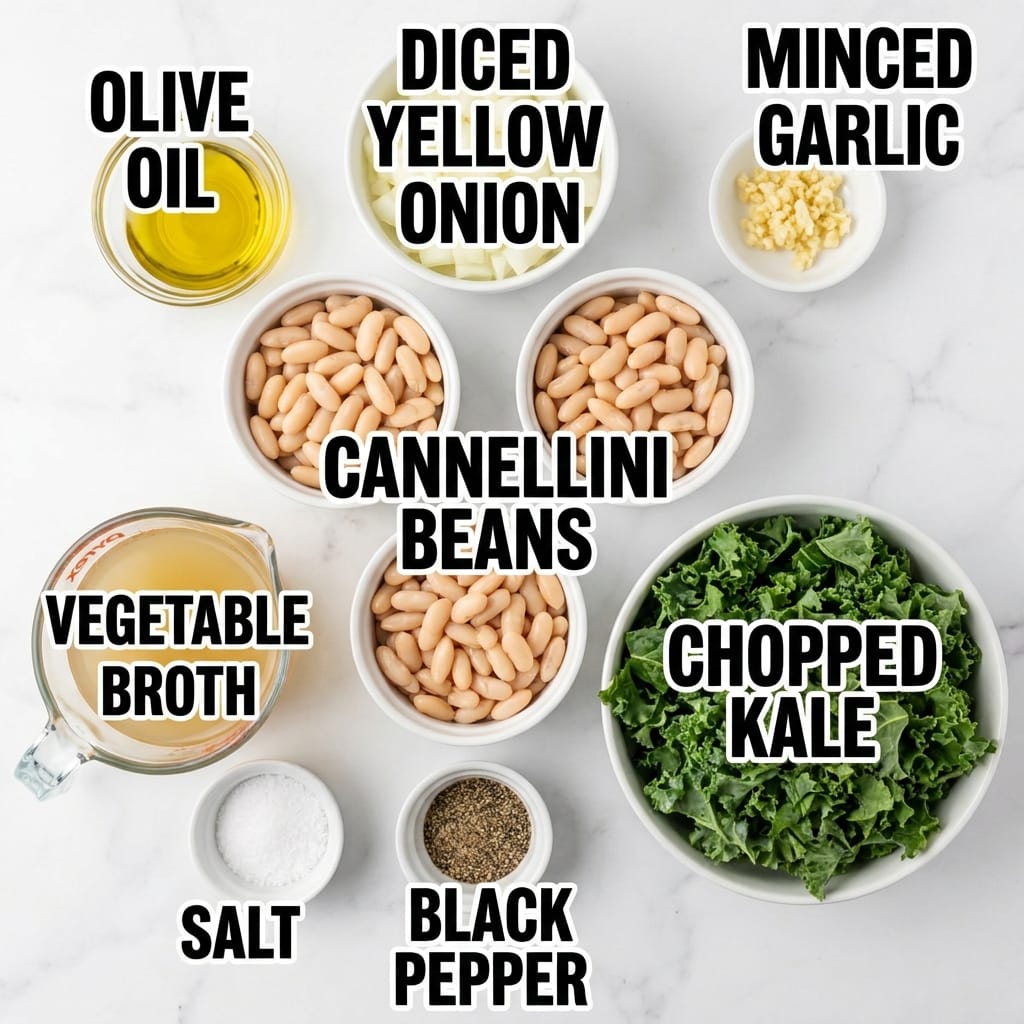 5-Ingredient White Bean and Kale Soup