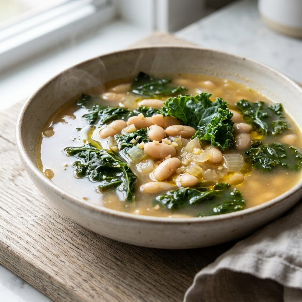 5-Ingredient White Bean and Kale Soup