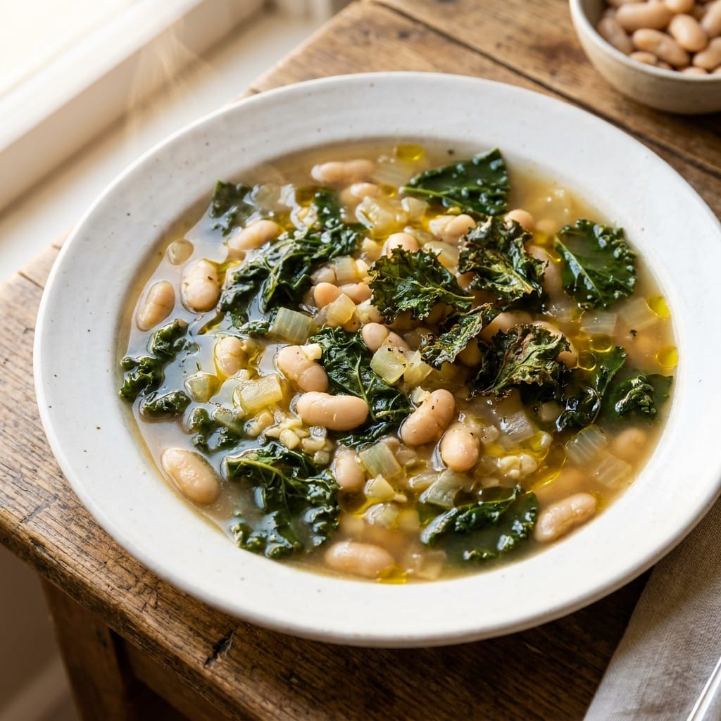 5-Ingredient White Bean and Kale Soup