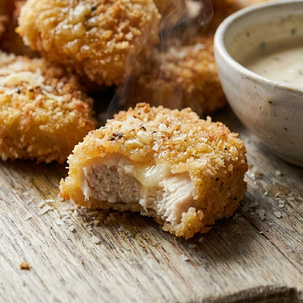 Air Fryer Garlic Parmesan Chicken Nuggets