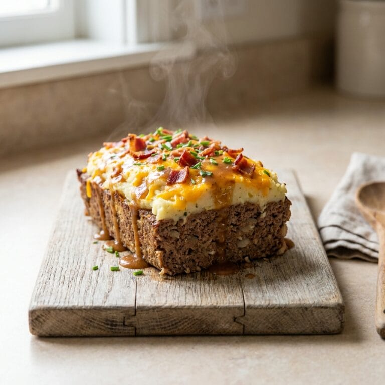 loaded potato meatloaf