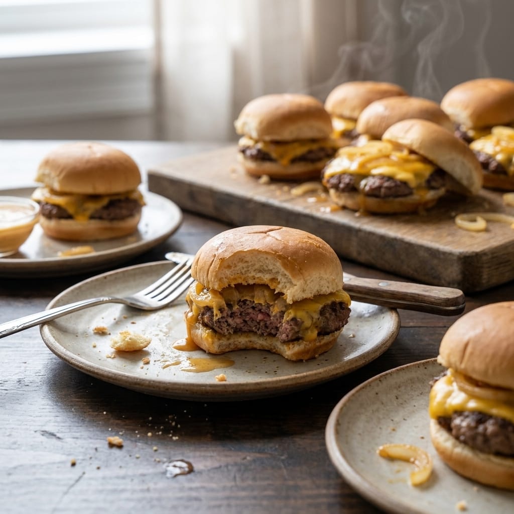 All-American Smash Burger Sliders Board