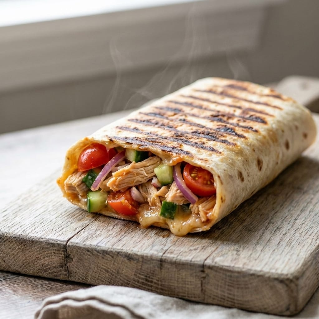 Loaded Mediterranean Chicken Wraps