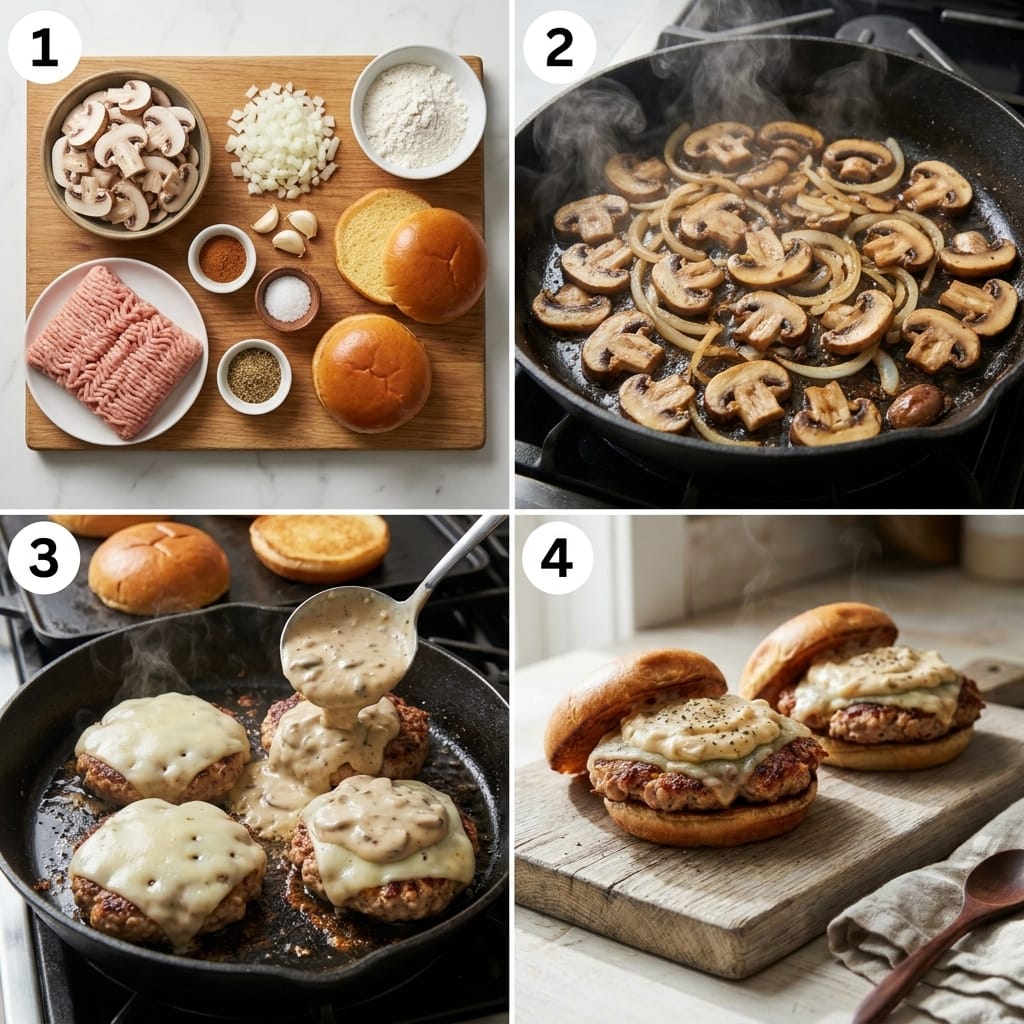 Turkey Smash Burgers with Caramelized Onion Aioli