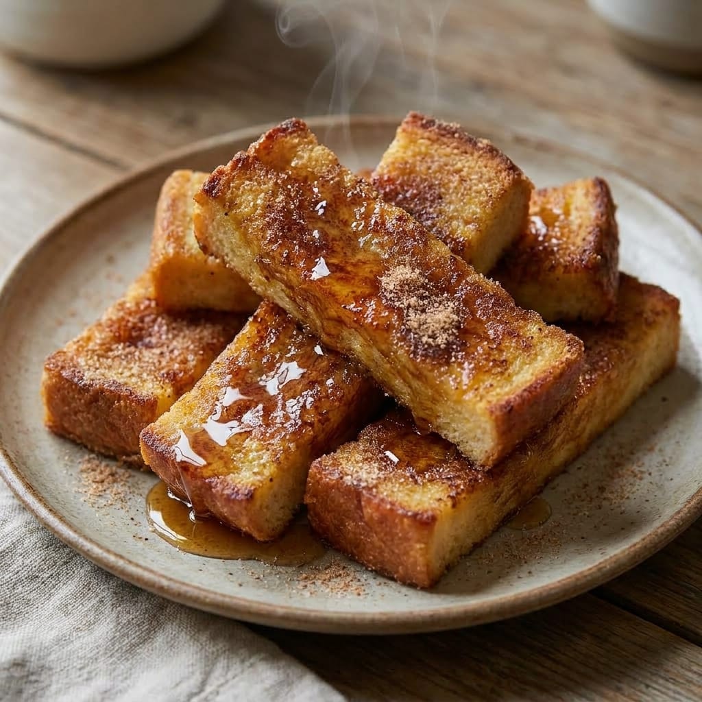 Brown Butter Cinnamon Sugar French Toast Sticks