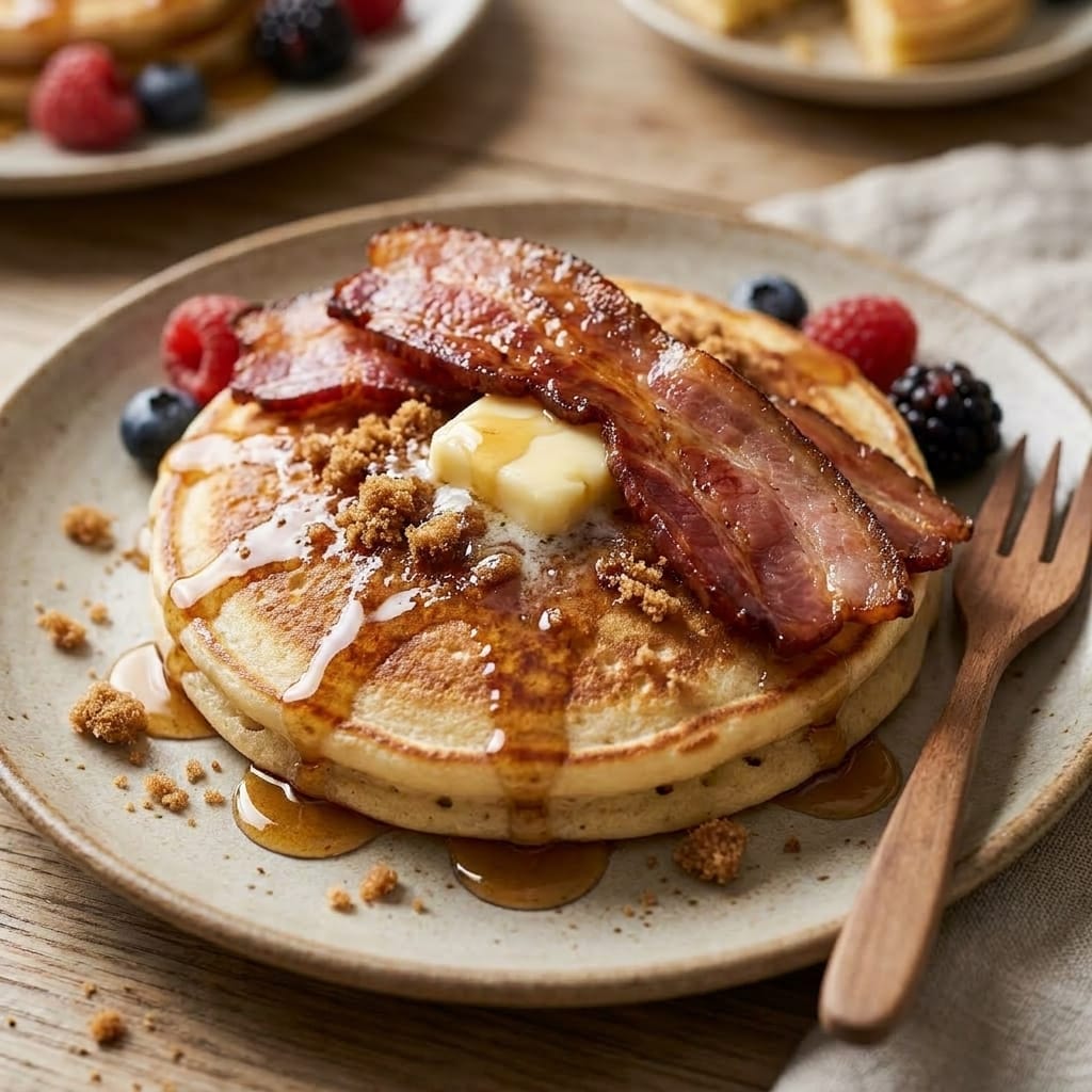 Pull-Apart Breakfast Grazing Board with Maple Bacon Pancakes