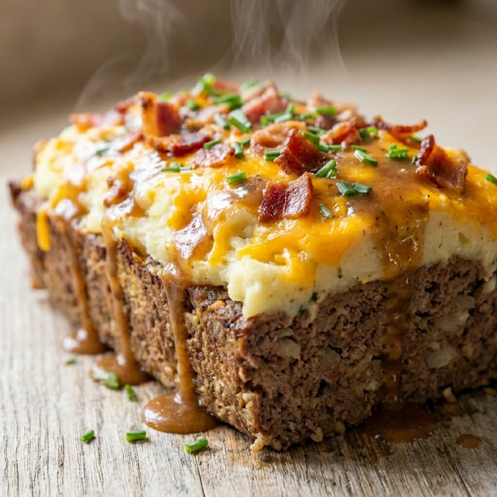 loaded potato meatloaf