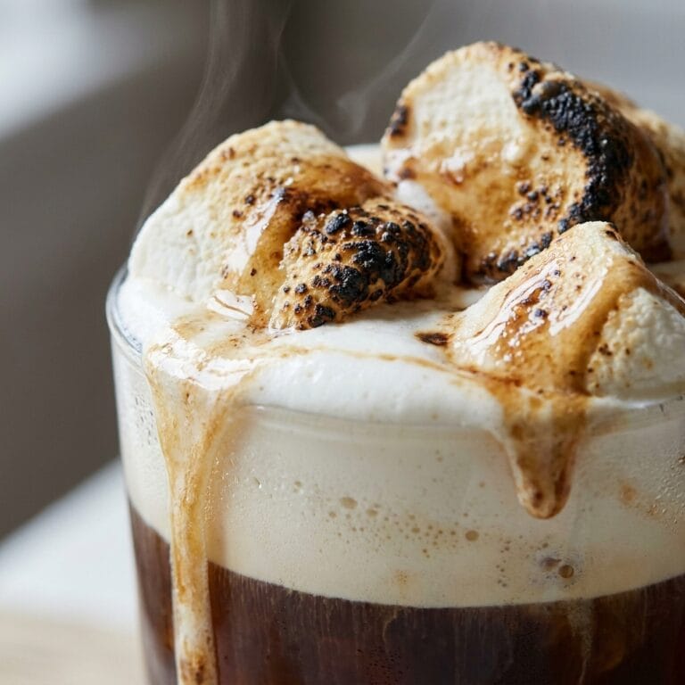 Toasted Marshmallow Cold Brew with Vanilla Foam