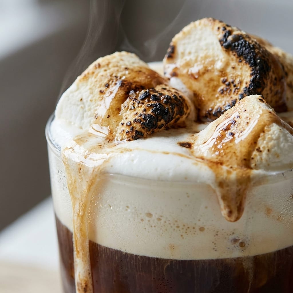 Toasted Marshmallow Cold Brew with Vanilla Foam