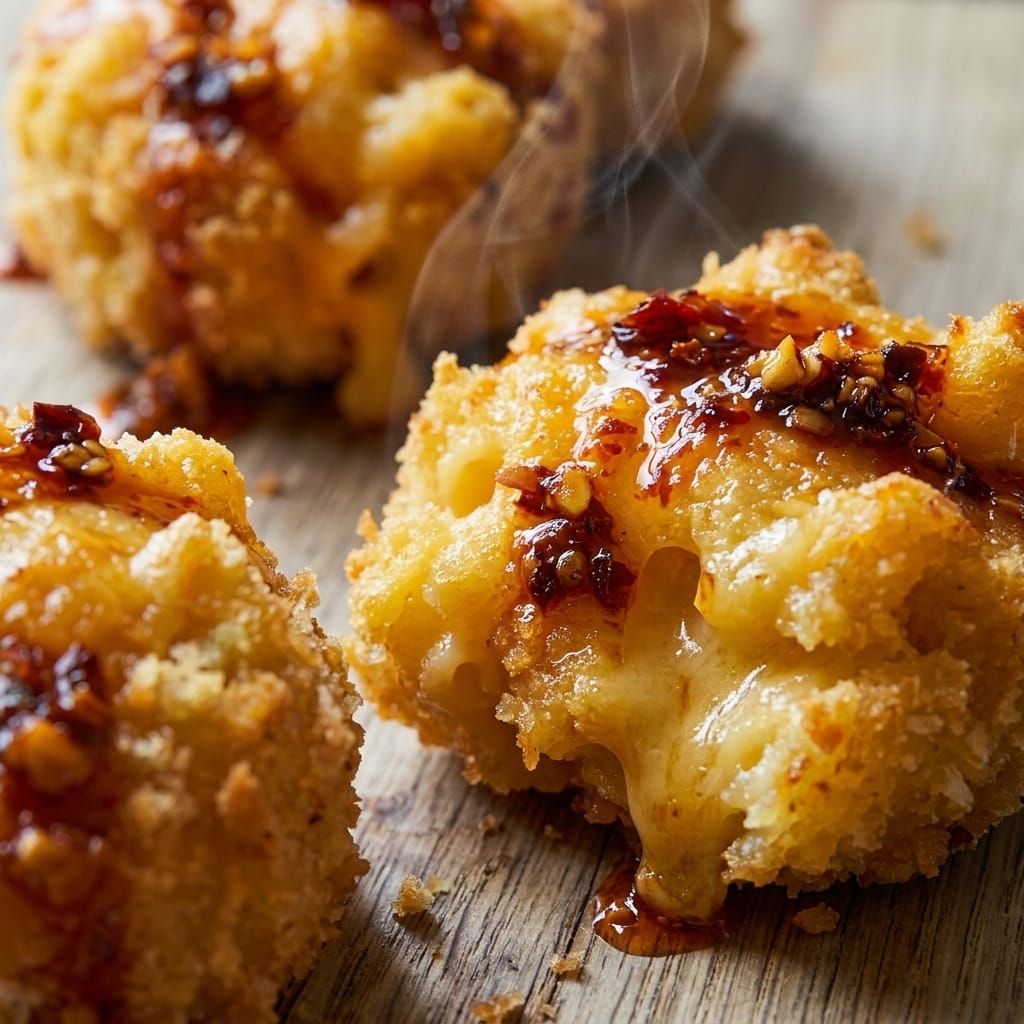 Crispy Chili Crisp Mac and Cheese Bites