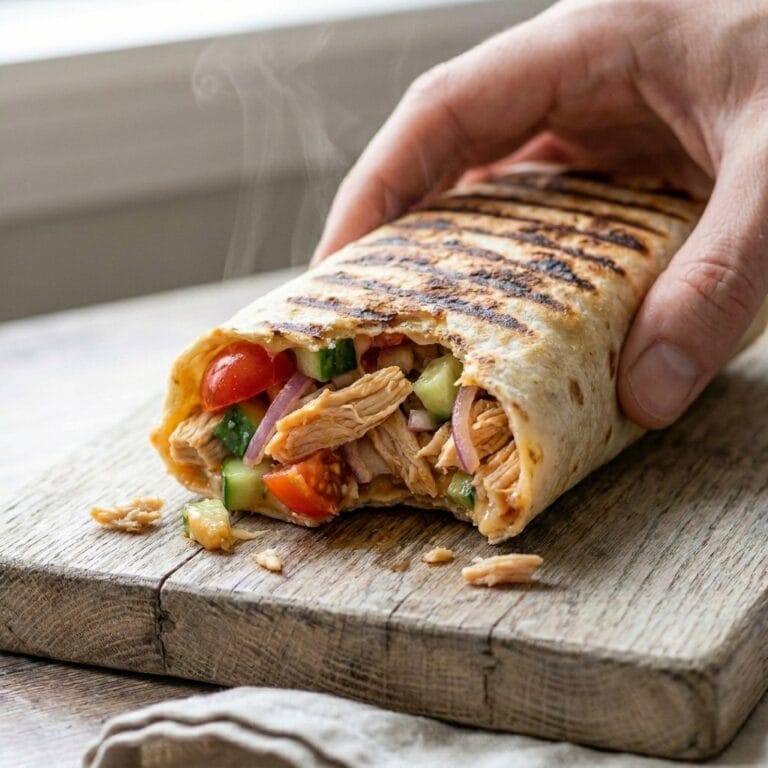 Loaded Mediterranean Chicken Wraps