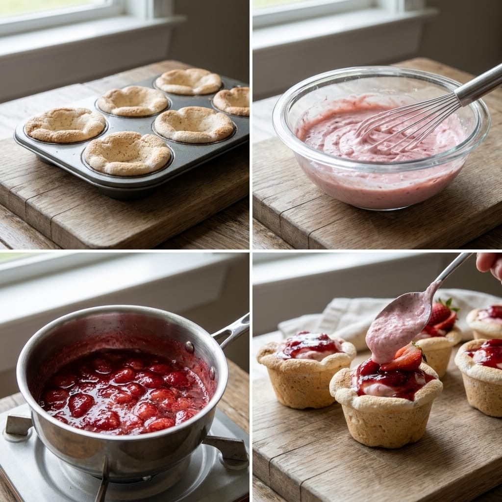 Strawberry Cheesecake Marshmallow Cups