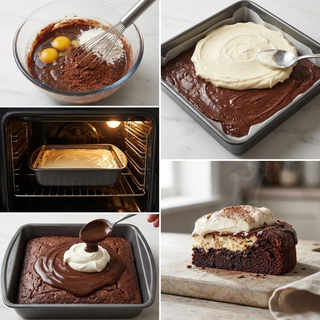 Chocolate Italian Love Cake with Whipped Mascarpone Topping