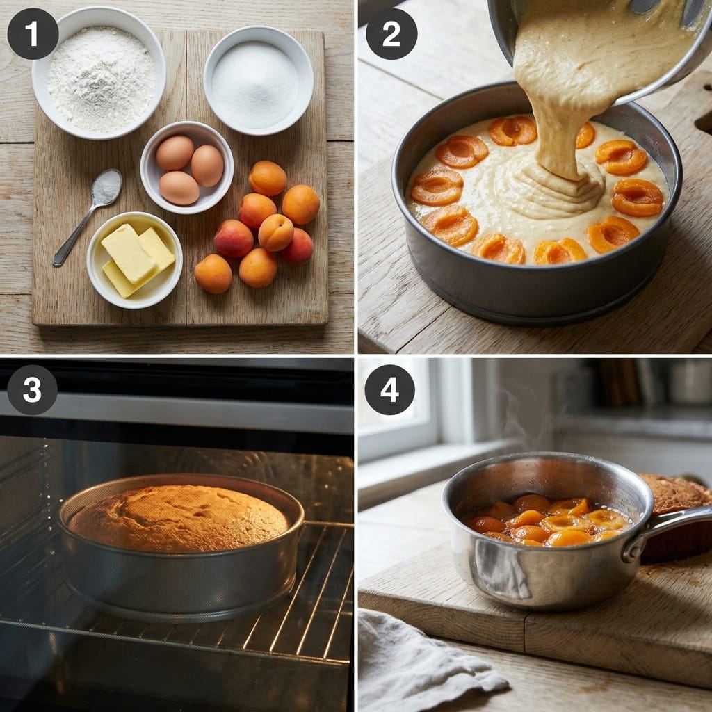 Honey-Roasted Apricot Yogurt Cake