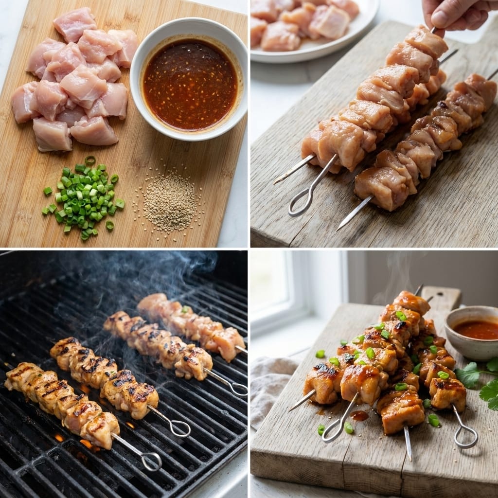 15-Minute Firecracker Chicken Skewers