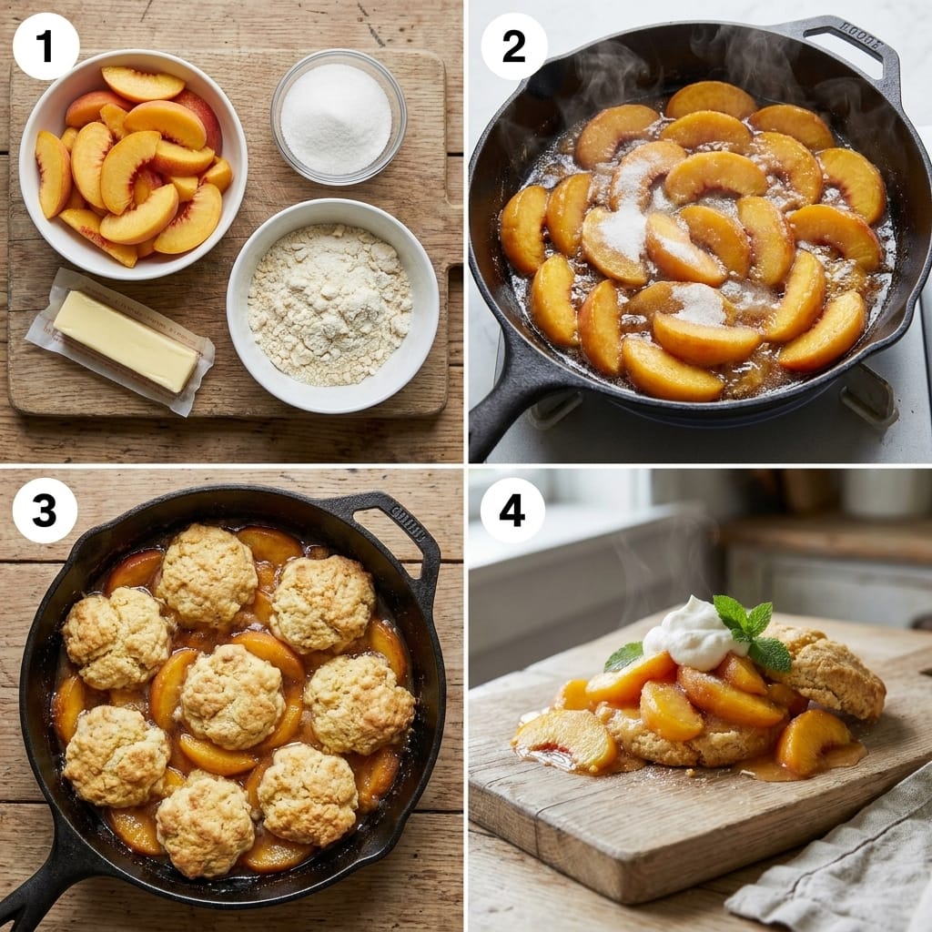 No-Fuss Peach Shortcake Dessert