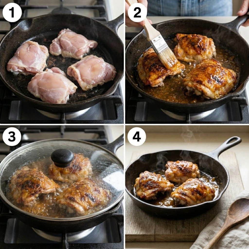 One-Pan Apricot Glazed Chicken