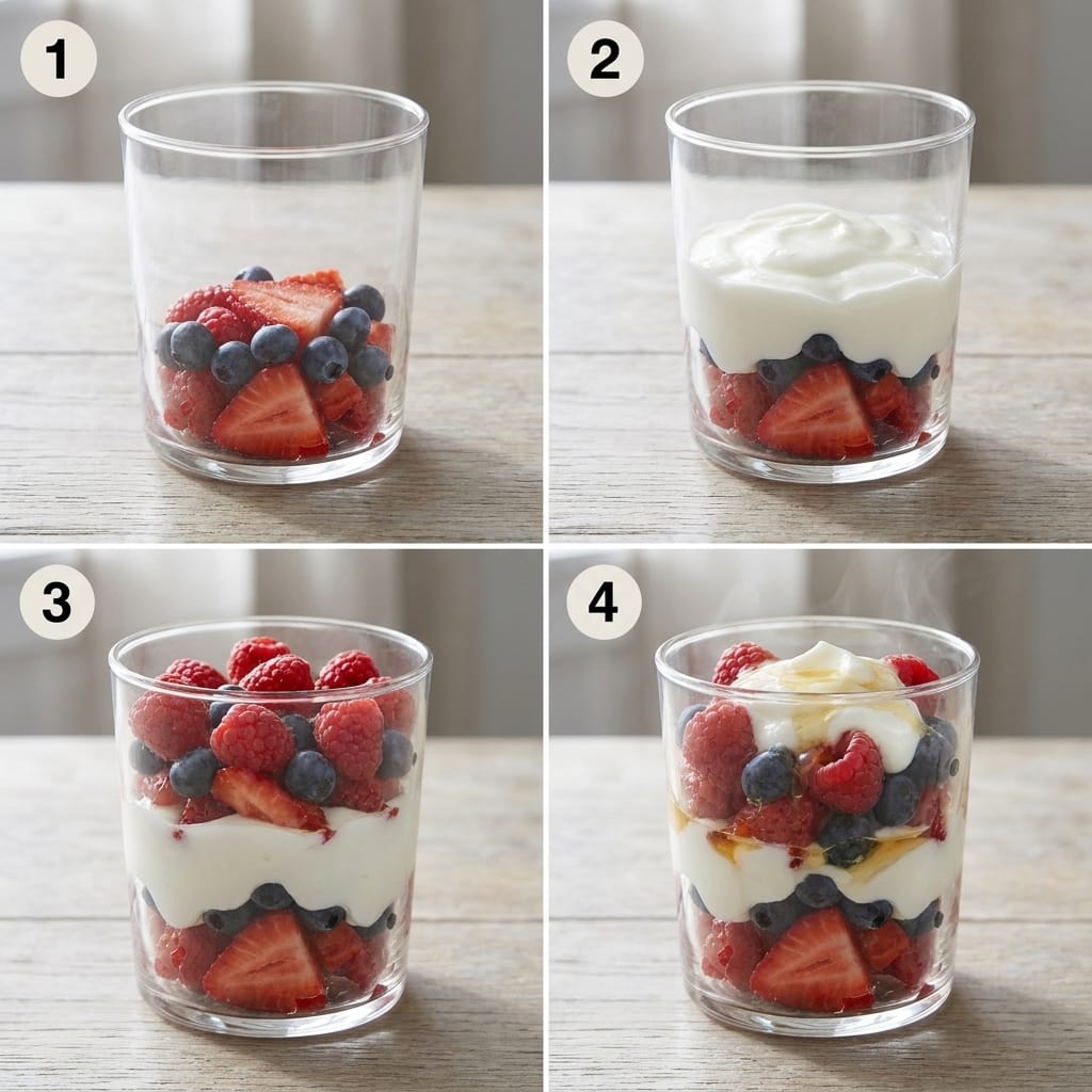 Quick & Easy Patriotic Berry Parfaits