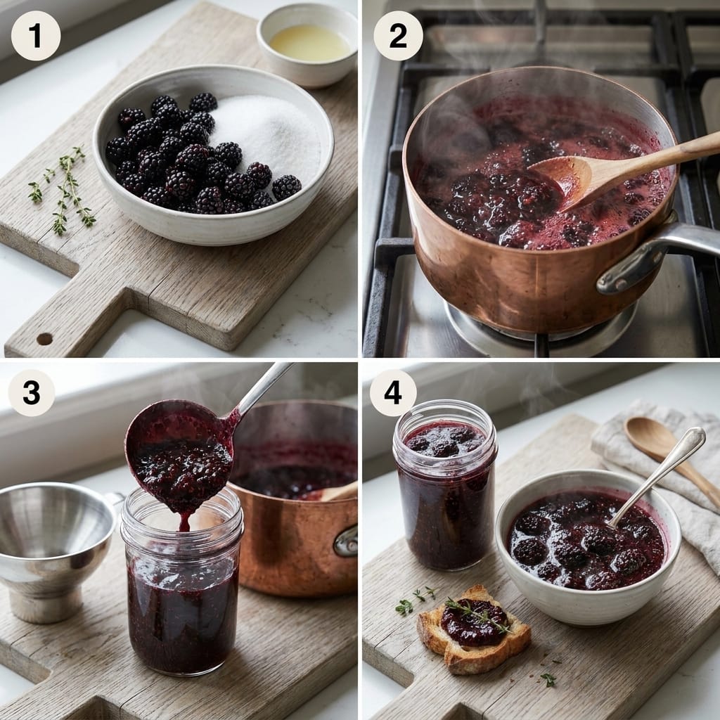 Quick Blackberry Chia Jam