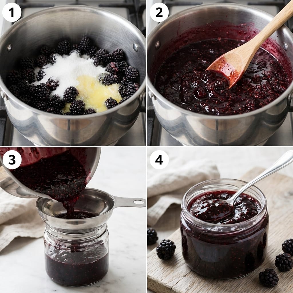 Simple Homemade Blackberry Freezer Jam