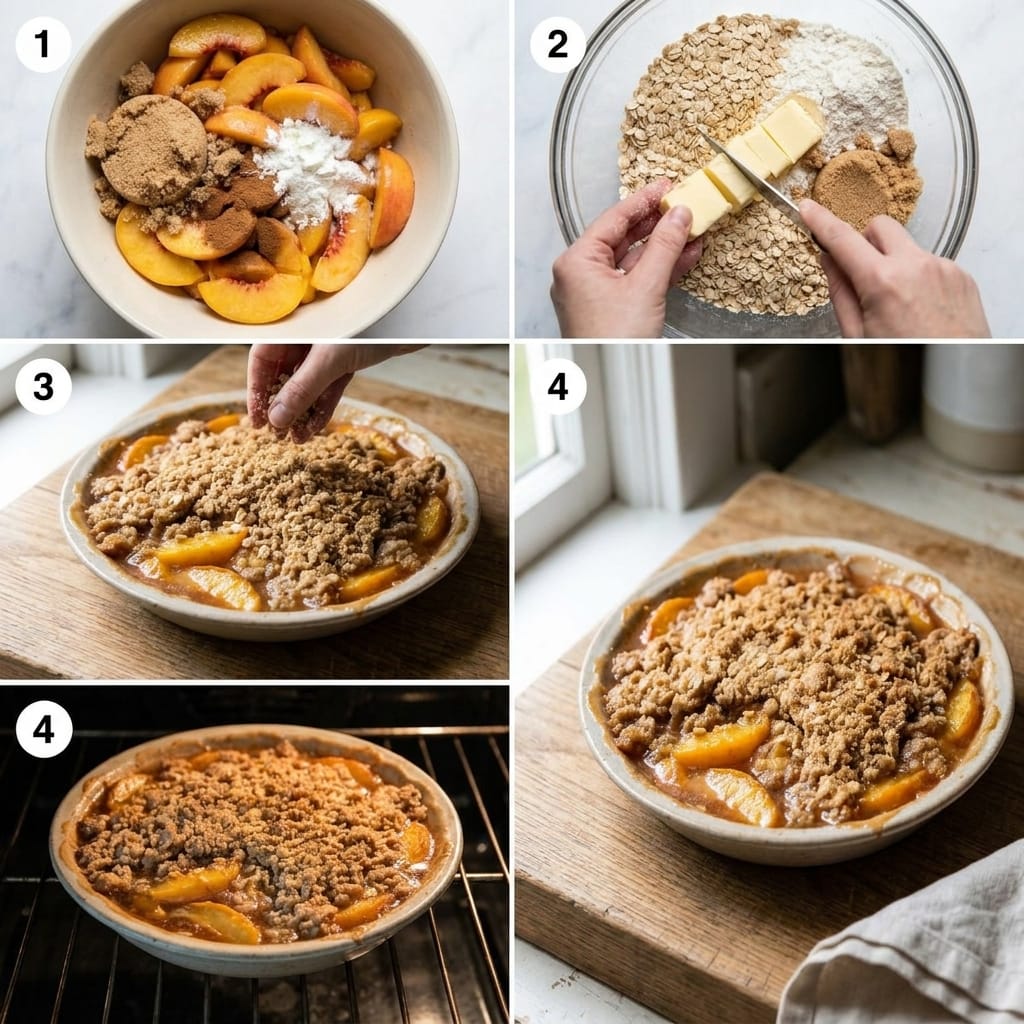 Quick & Easy Peach Crisp
