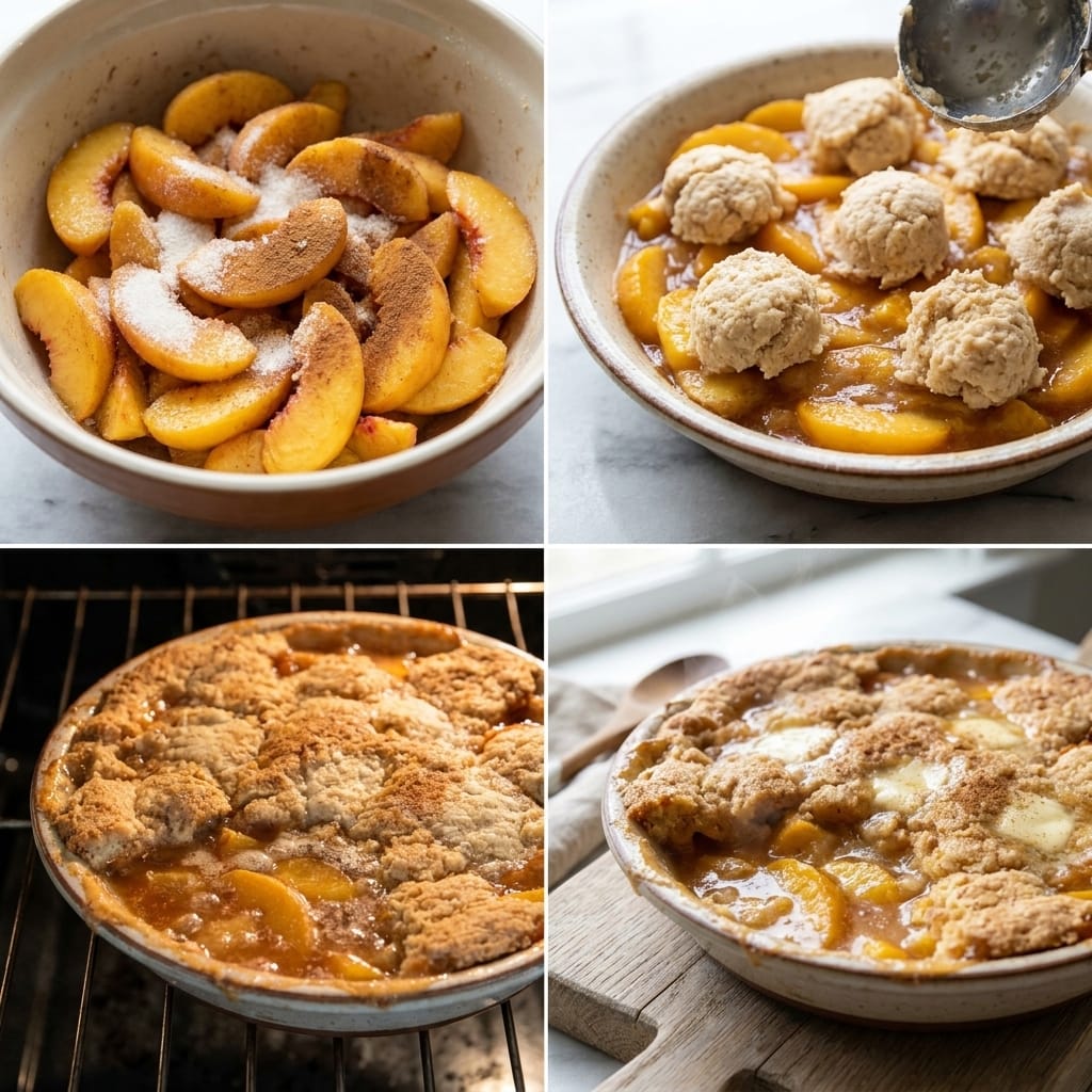 Easy Peach Dump Cake Recipe with Only 4 Simple Ingredients